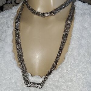 Nicole silver and rhinestone Jewelry necklaces